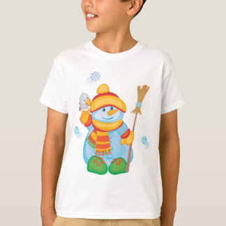 Cute Snowman camiseta de vacaciones