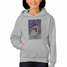 Cute Snowman Kids Hoodie