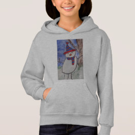 Cute Snowman Kids Hoodie