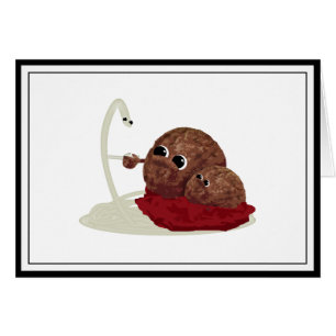 Cute Spaghetti Meeting Meatball