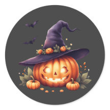 Cute Spooky Halloween Pegatina - Calabaza