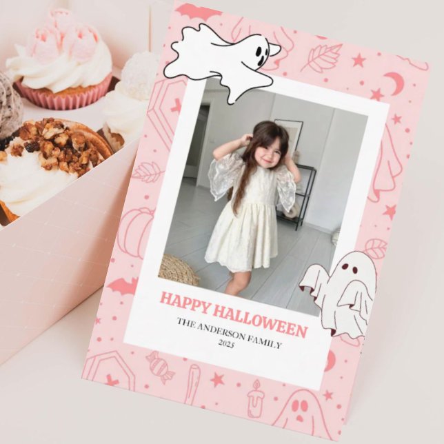 Cute Spooky Halloween Photo Card (Subido por el creador)