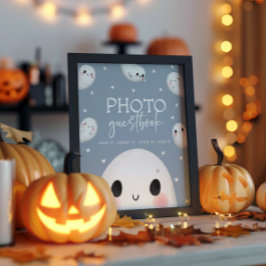Cute Spooky Un Poster de libros de visitas de Hall