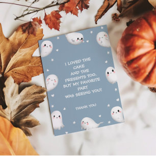 Cute Spooky Una Tarjeta De Gracias De Halloween