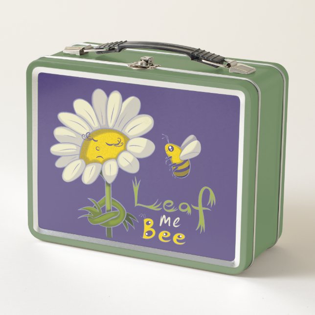Cute Spring Scene with Daisy Flower and Bee (Anverso)