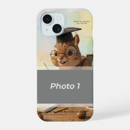 Cute Squirrel Teacher Retirement iPhone 15 Year