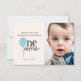 Cute Sr. OneMaravilloso Tarjeta de agradecimiento