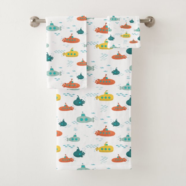Cute Submarine Nautical Deep Sea Fish Kids (In situ)