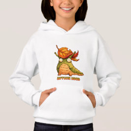 Cute Sudadera Con Capucha De Babosa De Otoño