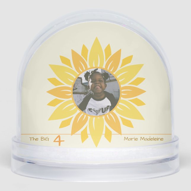 Cute Sunflower Childrens Birthday  (Anverso)