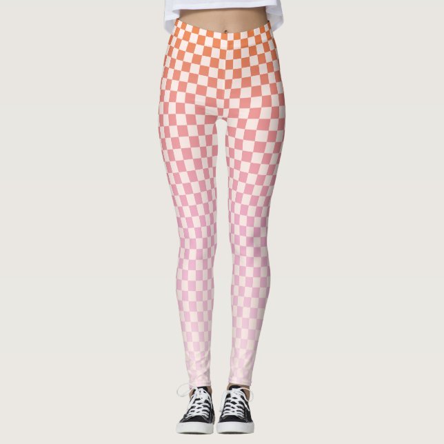 Cute Sunsel Pink Leggings (Anverso)