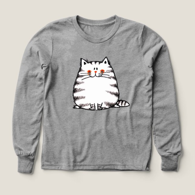Cute Tabby Cat - Kawaii gatito para los amantes de (Diseño frontal)