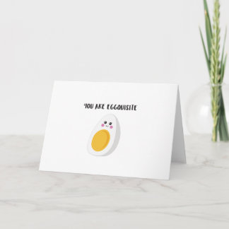 Cute tarjeta de felicitación 'Eres eggquisite'