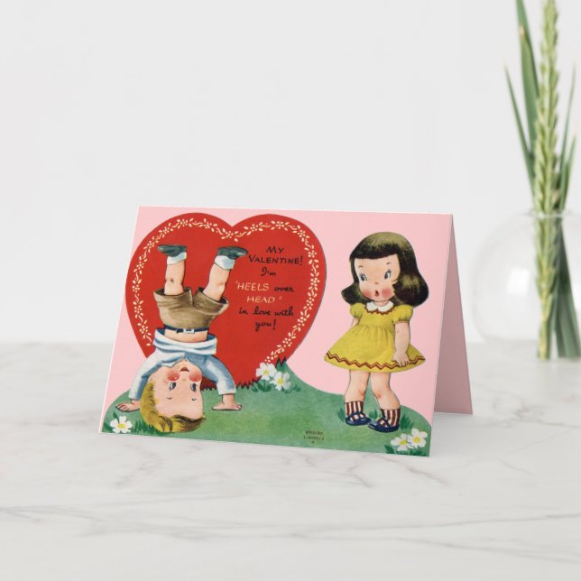 Cute tarjeta de San Valentín victoriana (Anverso)