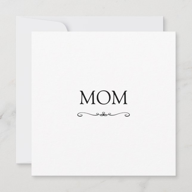 Cute tarjeta del día de la madre de corazón modern (Anverso)