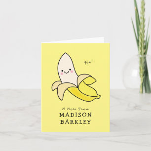 Cute tarjetas estacionales Kawaii de Banana Kid