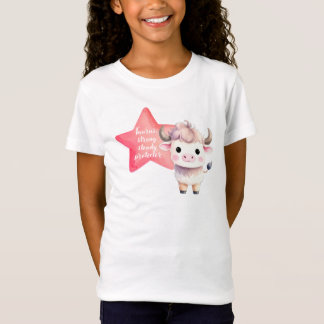 Cute Taurus Zodiac Rótulo Jersey para Chica