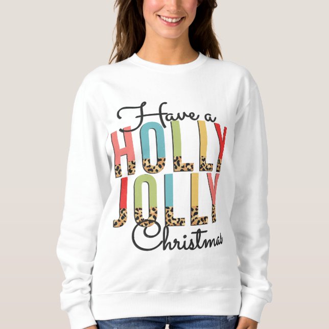 Cute Ten Un Camisón De Sudadera De Navidades Holly (Anverso)