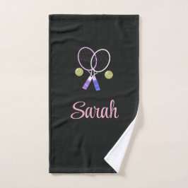 Cute Tennis Hand Towel Sports Player Birthday Gift