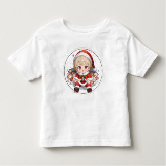 Cute Toddler Santa T-Shirt - Christmas Fine Jersey