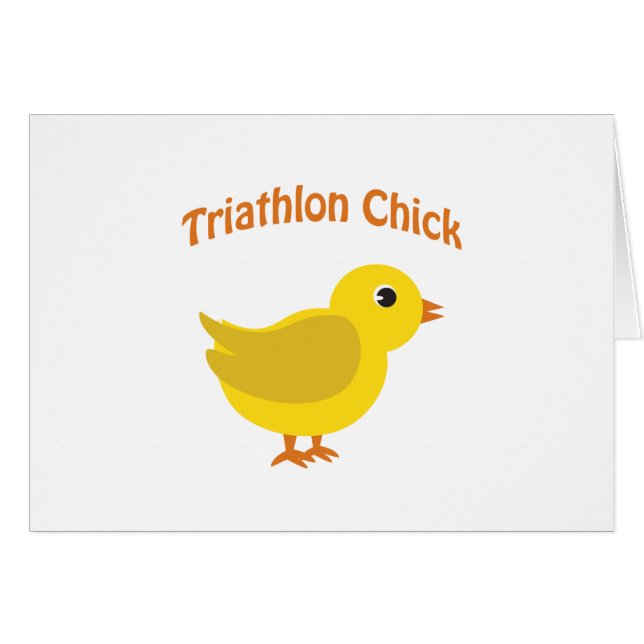 Cute Triathlon Chick (Anverso (Horizontal))