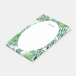 Cute Tropical Palm Leaves Office Notas Post-It