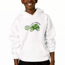 Cute Turtle Child's Hoodie - Como verduras.