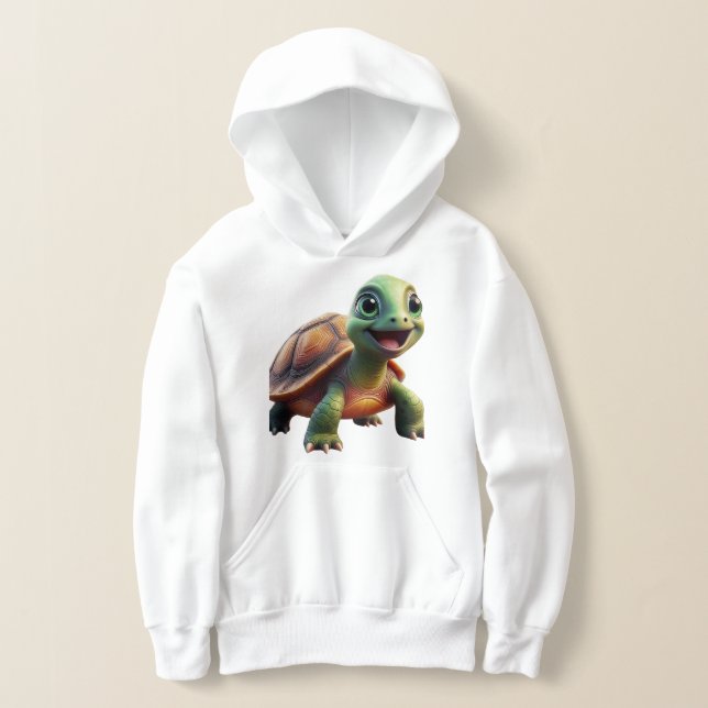 Cute Turtle Kids Hoodie (Distribución )