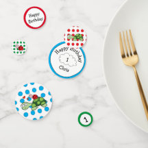 Cute Turtle Ladybug Birday Table Confetti