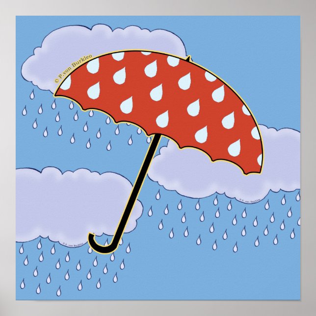 Cute Umbrella Posters (Frente)