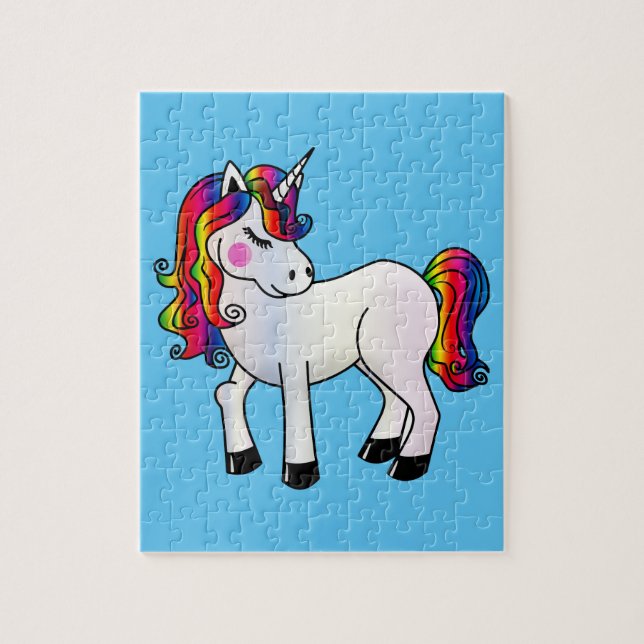 CUTE UNICORN 8X10 rompecabezas JIGSAW (Vertical)
