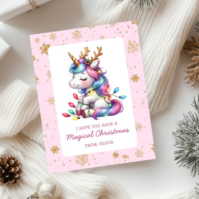 Cute Unicorn Kids Navidad (Subido por el creador)