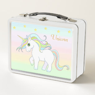 Cute Unicorn & Stars en Colores Pastel