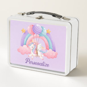 Cute Unicornio Arcoíris Colorido Personalizado par