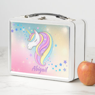 Cute Unicornio Femenino Arcoíris Brillo Holográfic