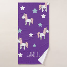 Cute Unicornio Mágico Rosa Purpura para Niñas