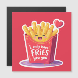 Cute Valentine French Fries Pun