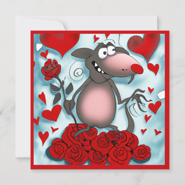Cute Valentine Love Rat (Anverso)