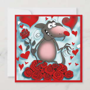 Cute Valentine Love Rat