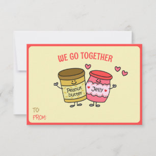 Cute vamos juntos Jelly Peanut Butter Valentine