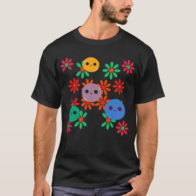 ¡CUTE VIBES Camiseta Oscura Básica! (Anverso)