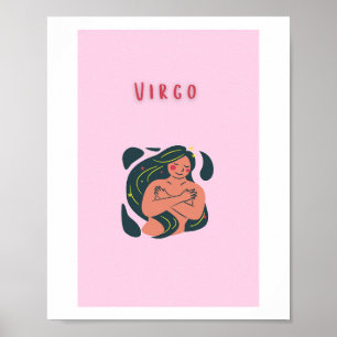 Cute Virgo, zodiaco, impresión de signo estelar