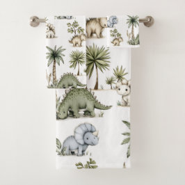 Cute Watercolor Baby Dinosaurs