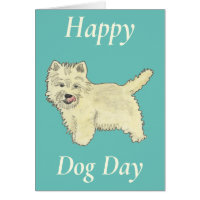 Cute West Highland Terrier Feliz cumpleaños de per