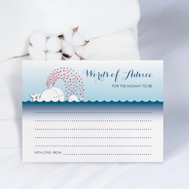 Cute White Whales Family Palabras de tarjetas de c (Subido por el creador)