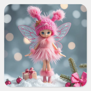 Cute Winter Fairy Pegatinas
