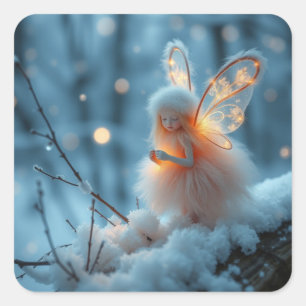 Cute Winter Fairy Pegatinas