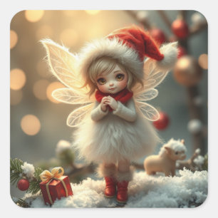 Cute Winter Fairy Pegatinas
