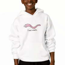 Cute Worm Child's Hoodie - como basura.