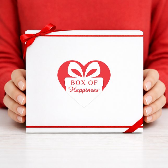 Cute y moderna pegatina de corazón rojo y blanco (Subido por el creador)
